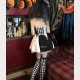 Halloween Poker Clown Choker + Top + Skirt + Socks Outfit (JYF09)